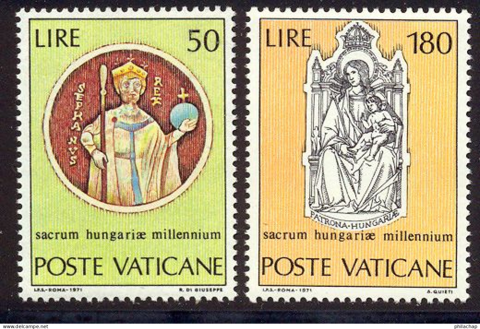 Vatican 1971 Yvert 531 / 532 ** TB - Ongebruikt