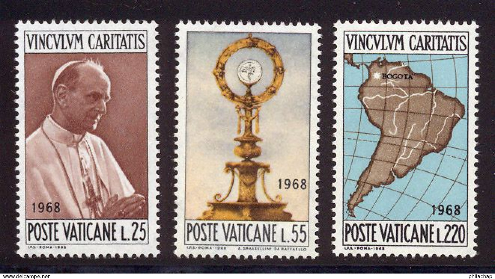 Vatican 1968 Yvert 479 / 481 ** TB - Nuevos