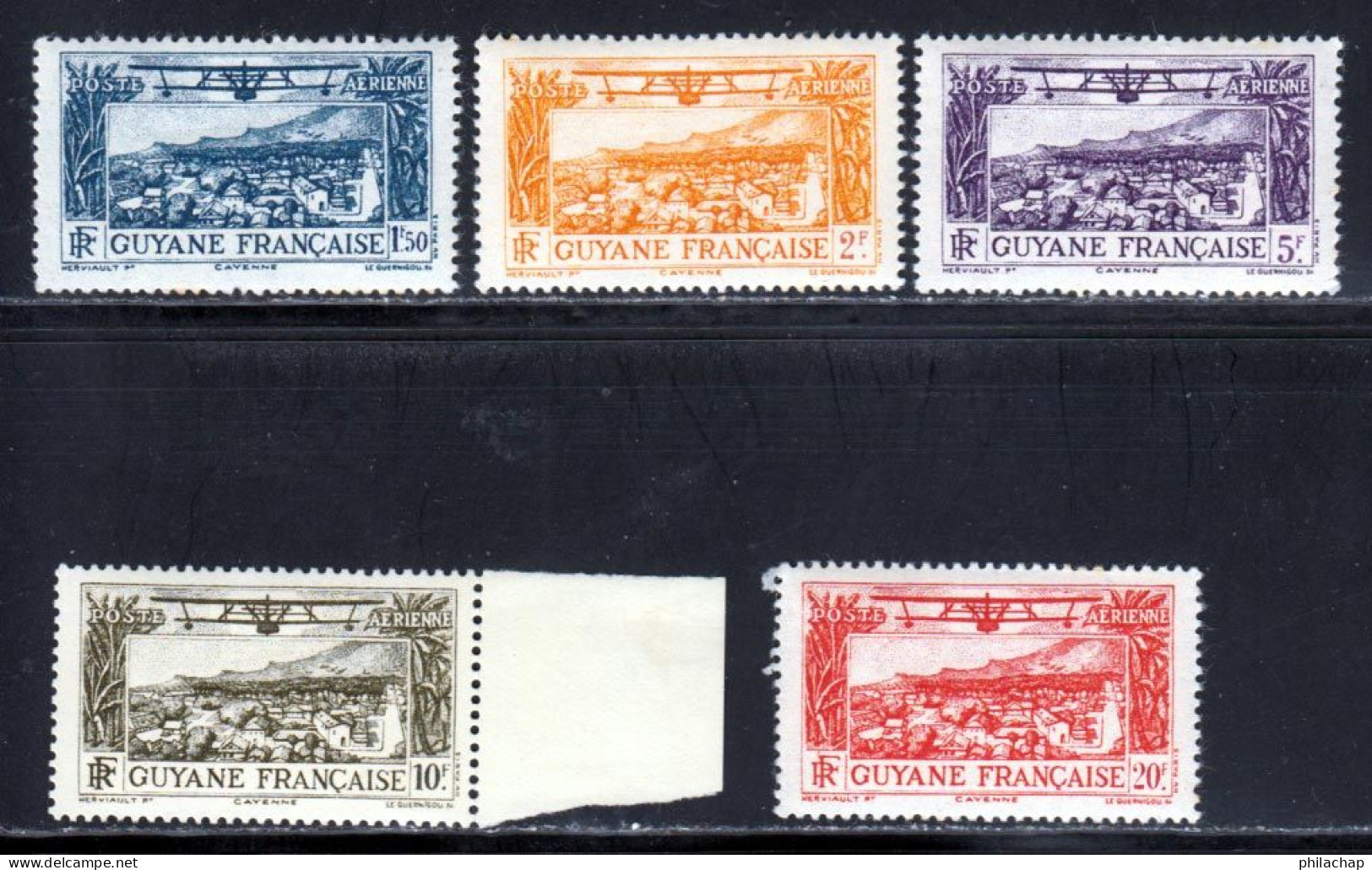 Guyane PA 1933 Yvert 13 - 14 - 16 / 18 ** TB - Unused Stamps