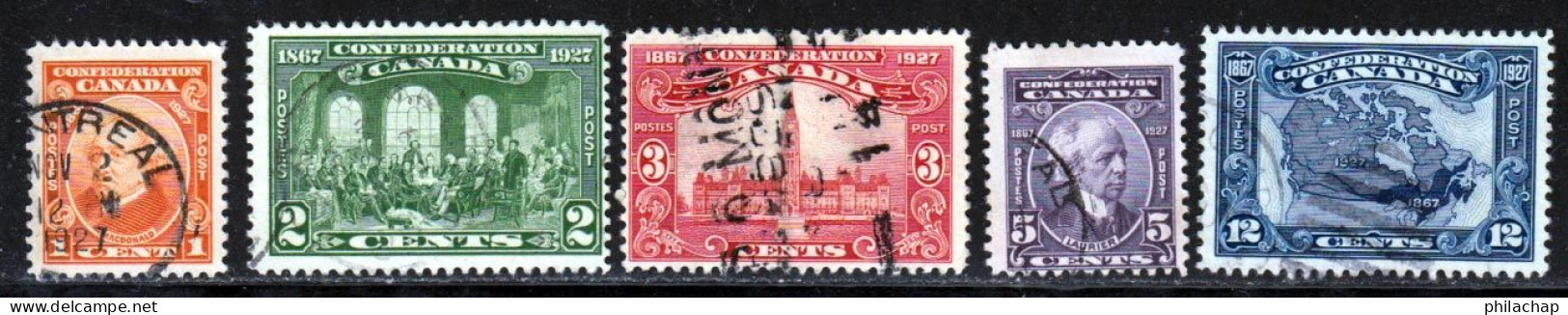 Canada 1927 Yvert 121 / 125 (o) B Oblitere(s) - Usati