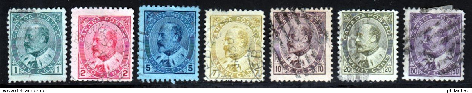 Canada 1903 Yvert 78 / 84 (o) B Oblitere(s) - Used Stamps