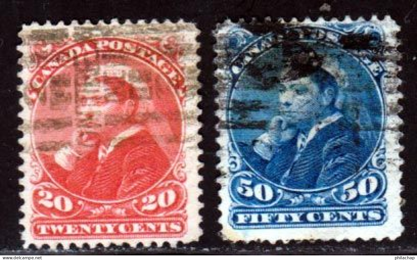 Canada 1893 Yvert 36 / 37 (o) B Oblitere(s) - Used Stamps