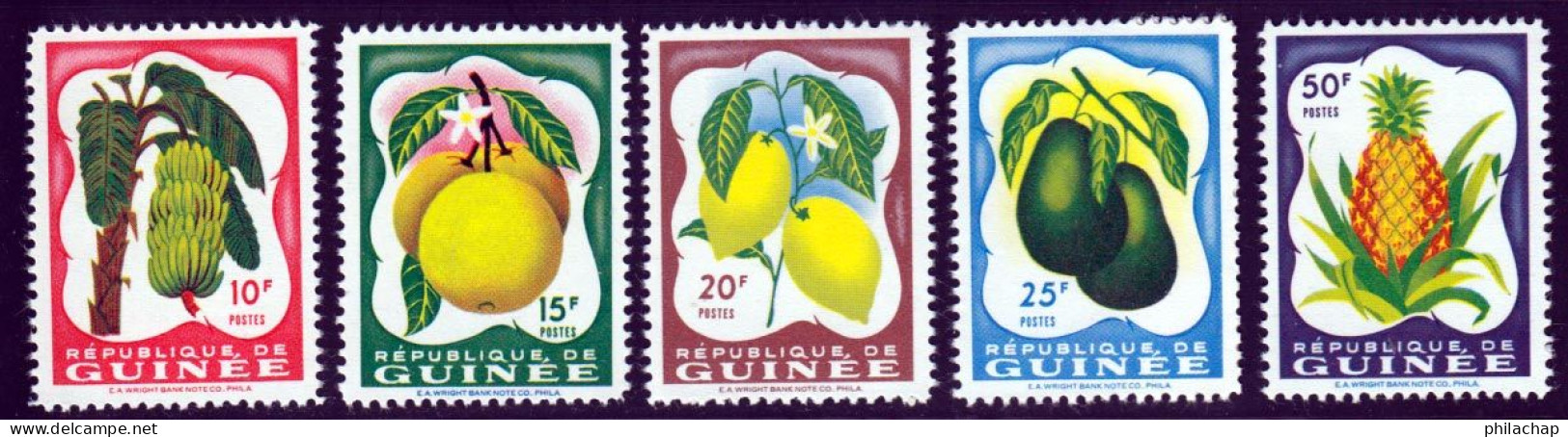 Guinee Republique 1959 Yvert 16 / 20 * TB Charniere(s) - Guinée (1958-...)