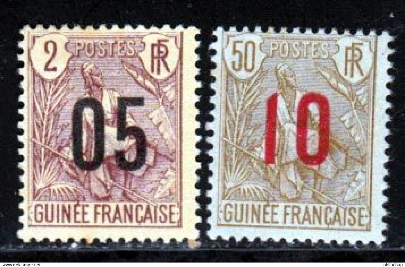 Guinee 1912 Yvert 55 - 62 (*) TB Neuf Sans Gomme - Nuevos