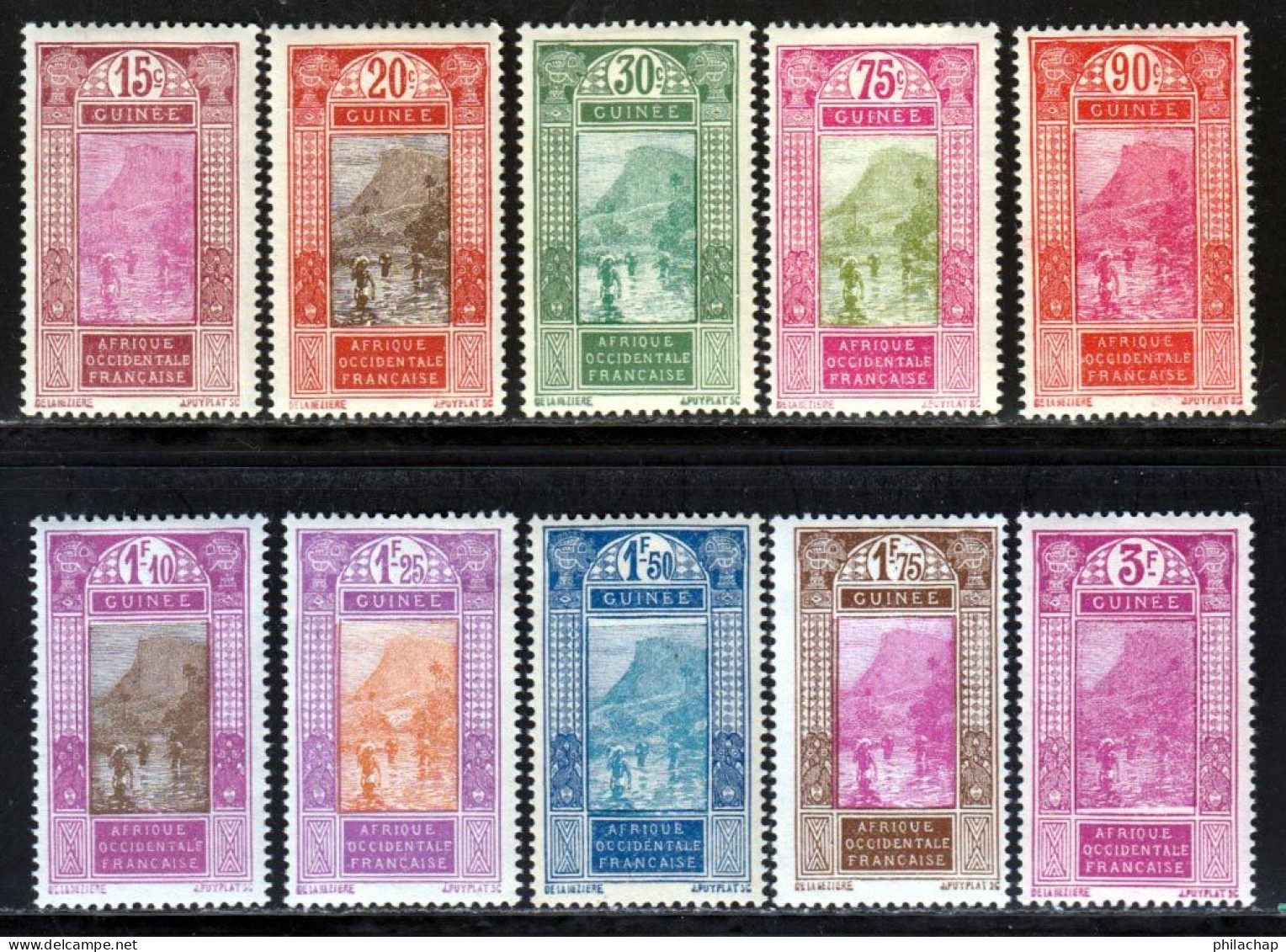 Guinee 1927 Yvert 107 / 114 * TB Charniere(s) - Unused Stamps