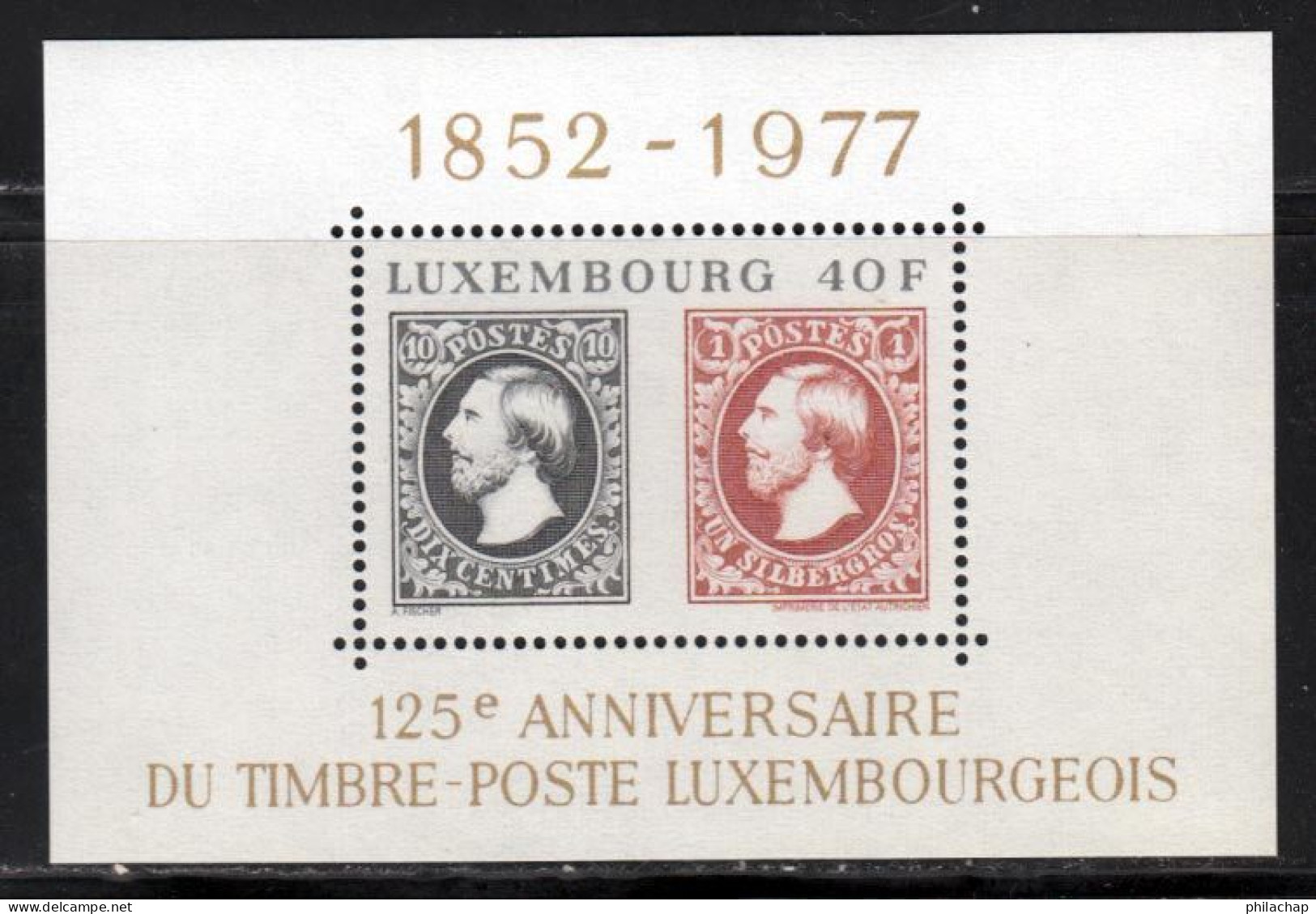 Luxembourg BF 1977 Yvert 10 ** TB - Blocks & Kleinbögen