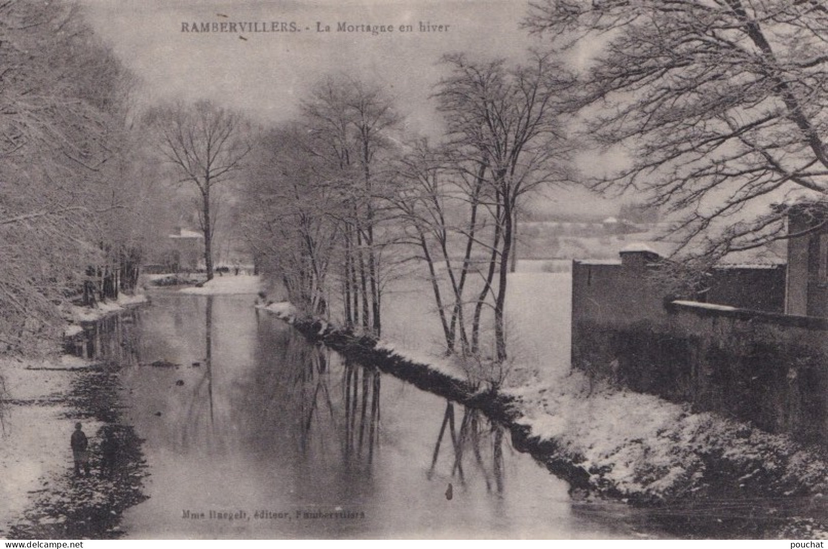 F25-88) RAMBERVILLERS (VOSGES) LA MONTAGNE EN HIVER  -  ( 2 SCANS ) - Rambervillers