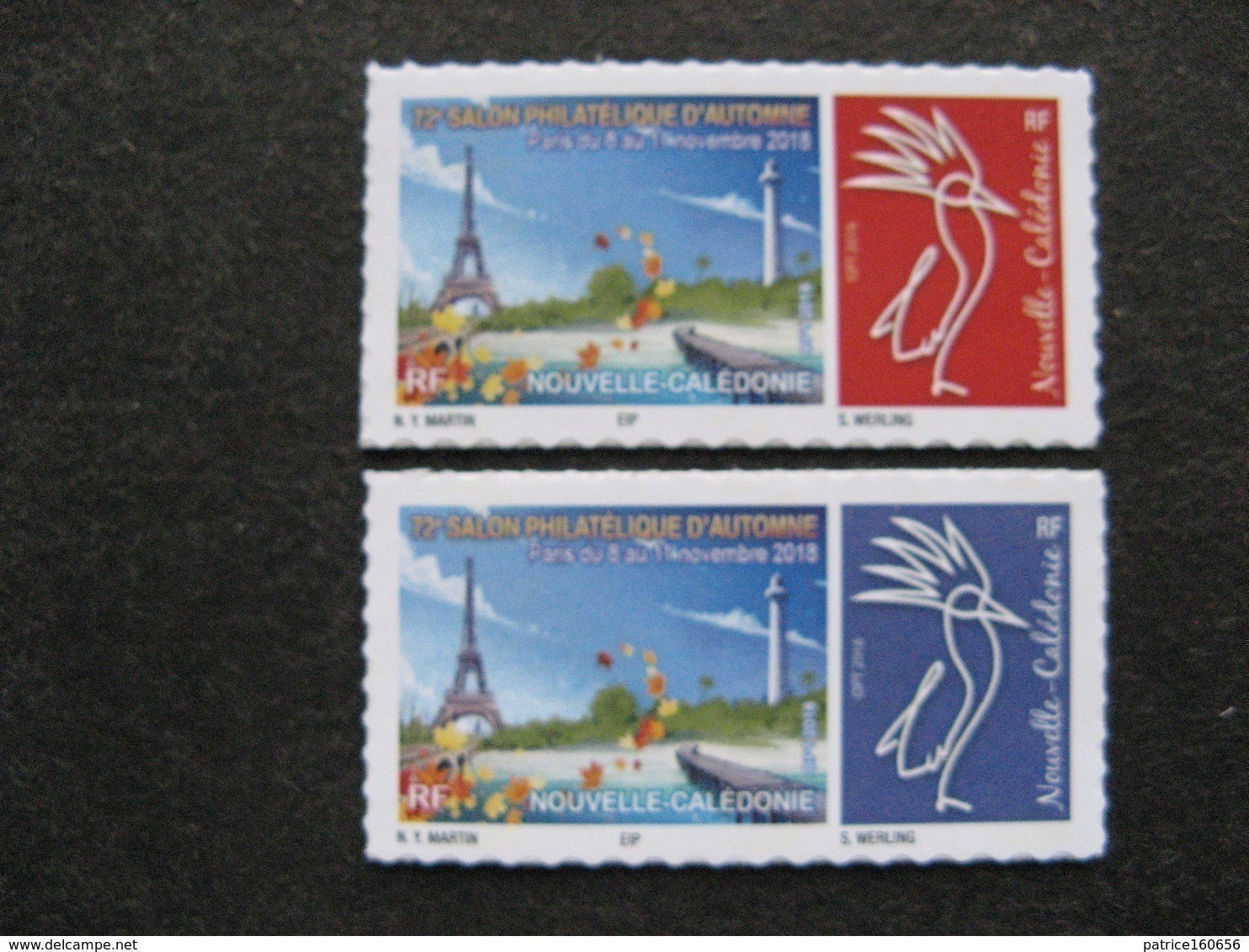 Nouvelle-Calédonie: TB Paire De Timbres Autoadhésifs N° 1350 Et N° 1351, Neufs XX . - Unused Stamps