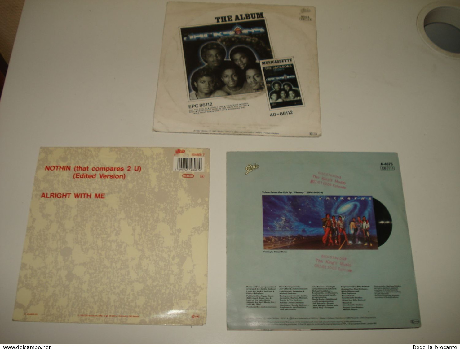 B14/  Lot De 3 SP - 7" -  The Jacksons - Très Bon état  - Vinyles EX - Disco, Pop