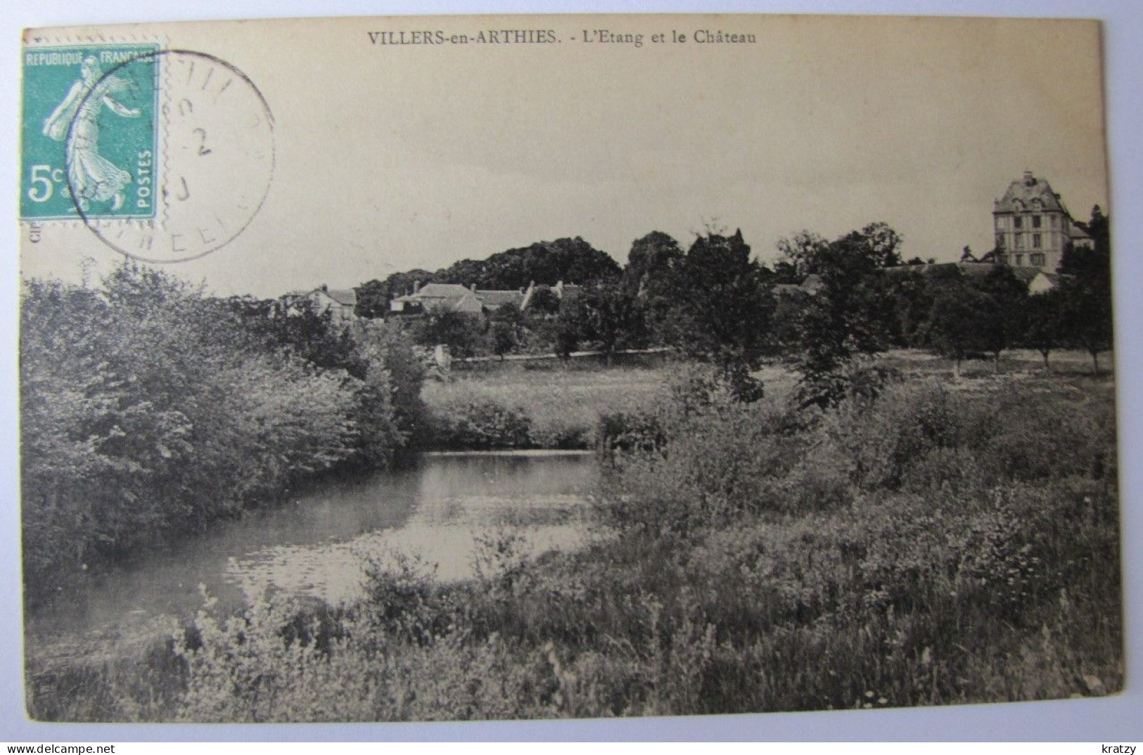 FRANCE - VAL D'OISE - VILLERS-en-ARTHIES - L'Etang Et Le Château - 1910 - Villiers Le Bel