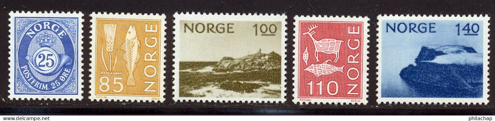 Norvege 1974 Yvert 632 / 636 ** TB - Ongebruikt