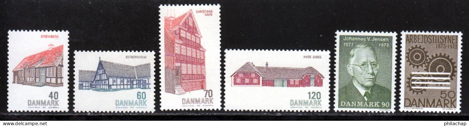 Danemark 1972 Yvert 545 / 550 ** TB - Unused Stamps