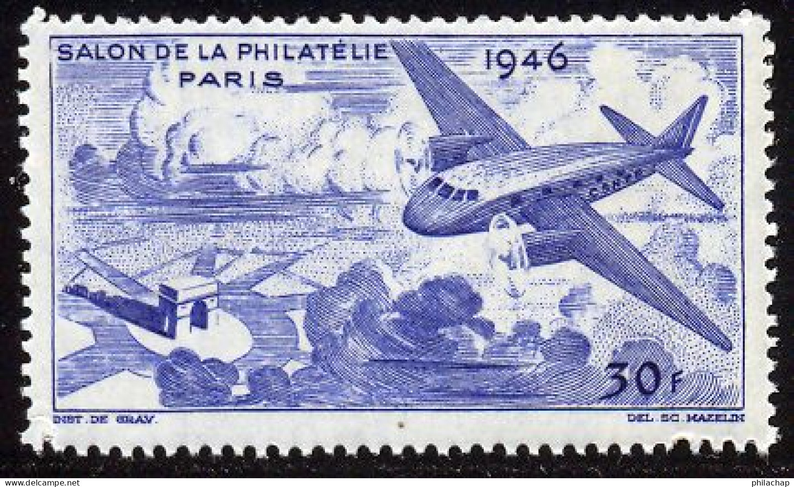 France Vignette 1946 ** TB Salon Paris - Philatelic Fairs