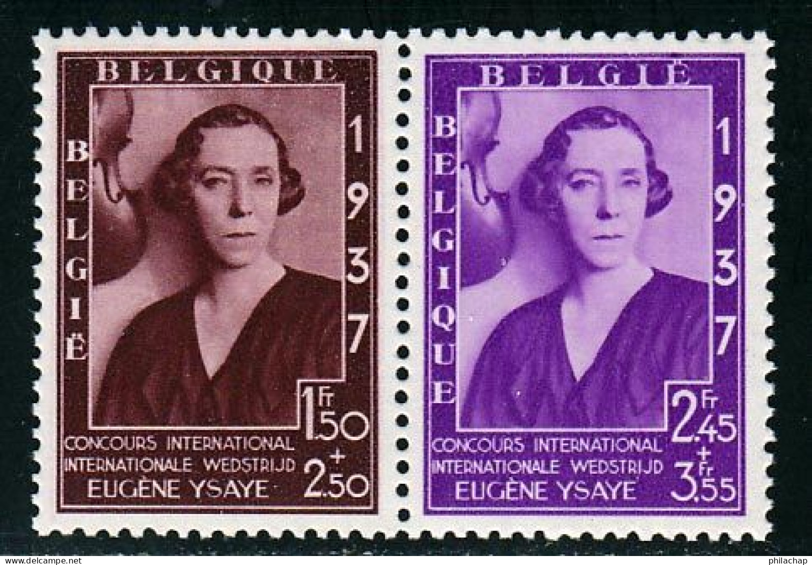 Belgique 1937 Yvert 457A - 457B ** TB Bord De Feuille - Neufs