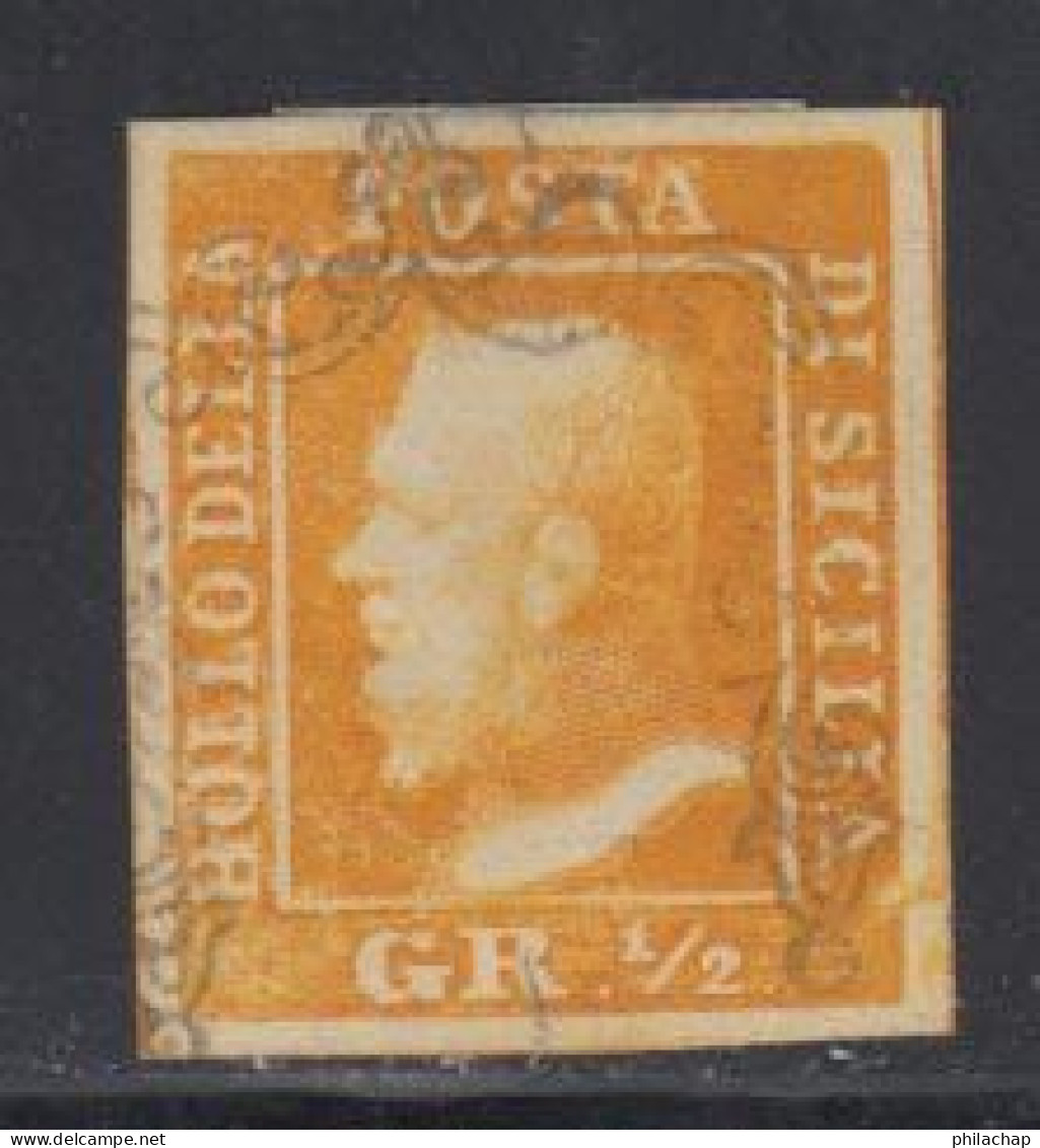 Sicile 1859 Yvert 18 (o) B Oblitere(s) - Sicilia