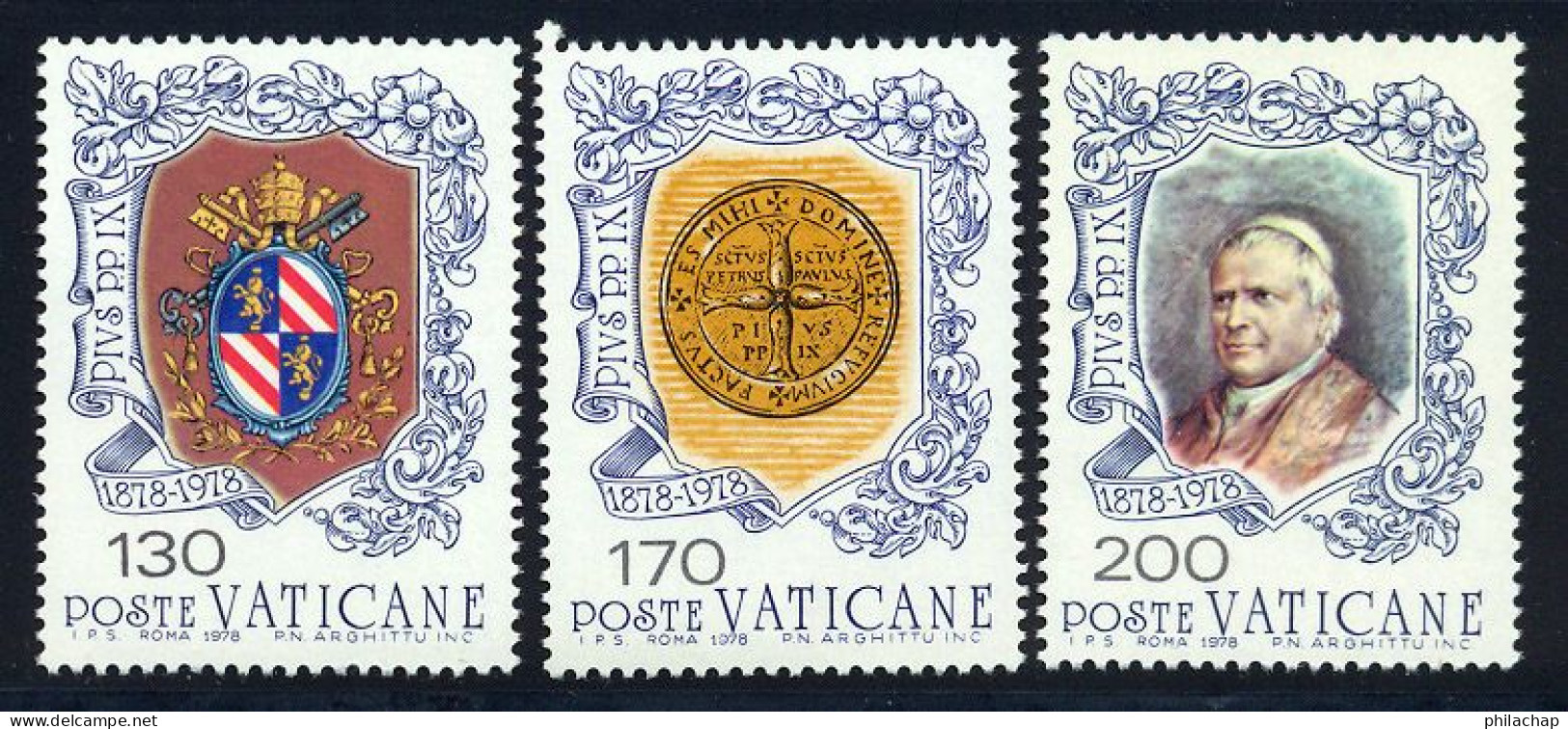 Vatican 1978 Yvert 653 / 655 ** TB Bord De Feuille - Neufs