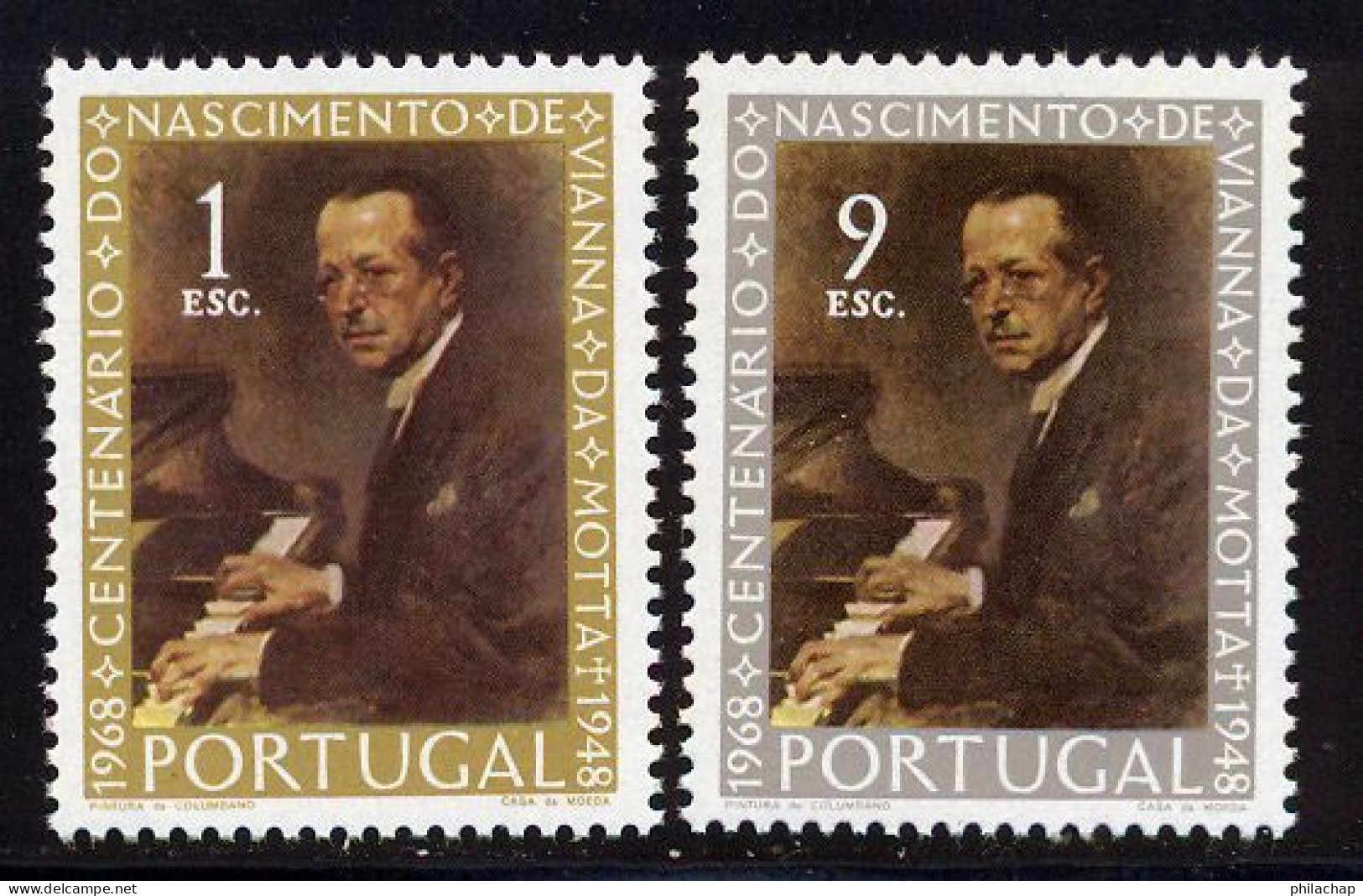 Portugal 1969 Yvert 1063 / 1064 ** TB Coin De Feuille - Unused Stamps