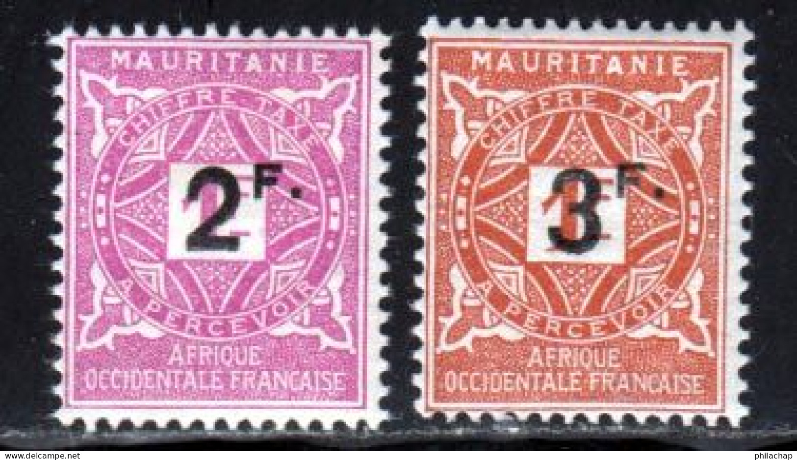 Mauritanie Taxe 1927 Yvert 25 / 26 * TB Charniere(s) - Ungebraucht