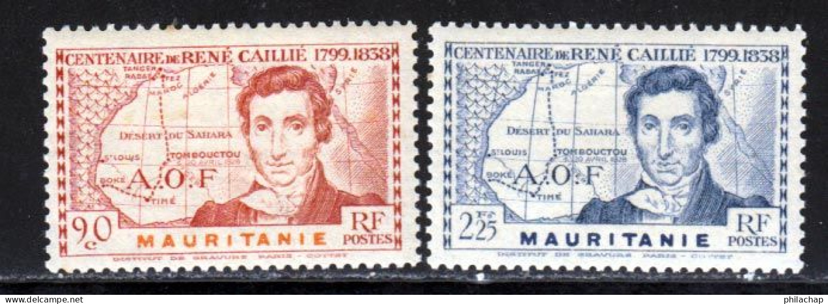 Mauritanie 1939 Yvert 95 - 97 ** B - Unused Stamps
