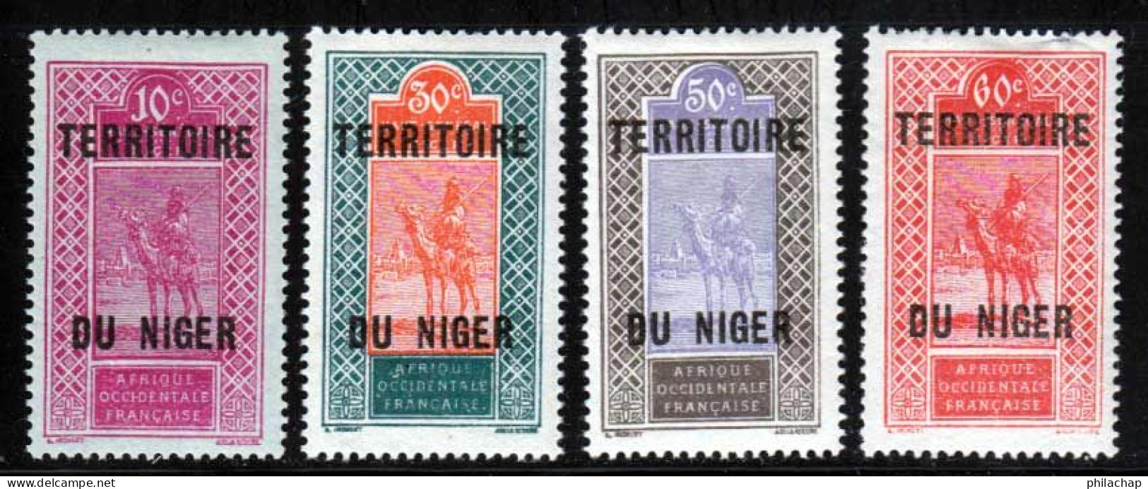 Niger 1925 Yvert 25 / 28 * TB Charniere(s) - Unused Stamps