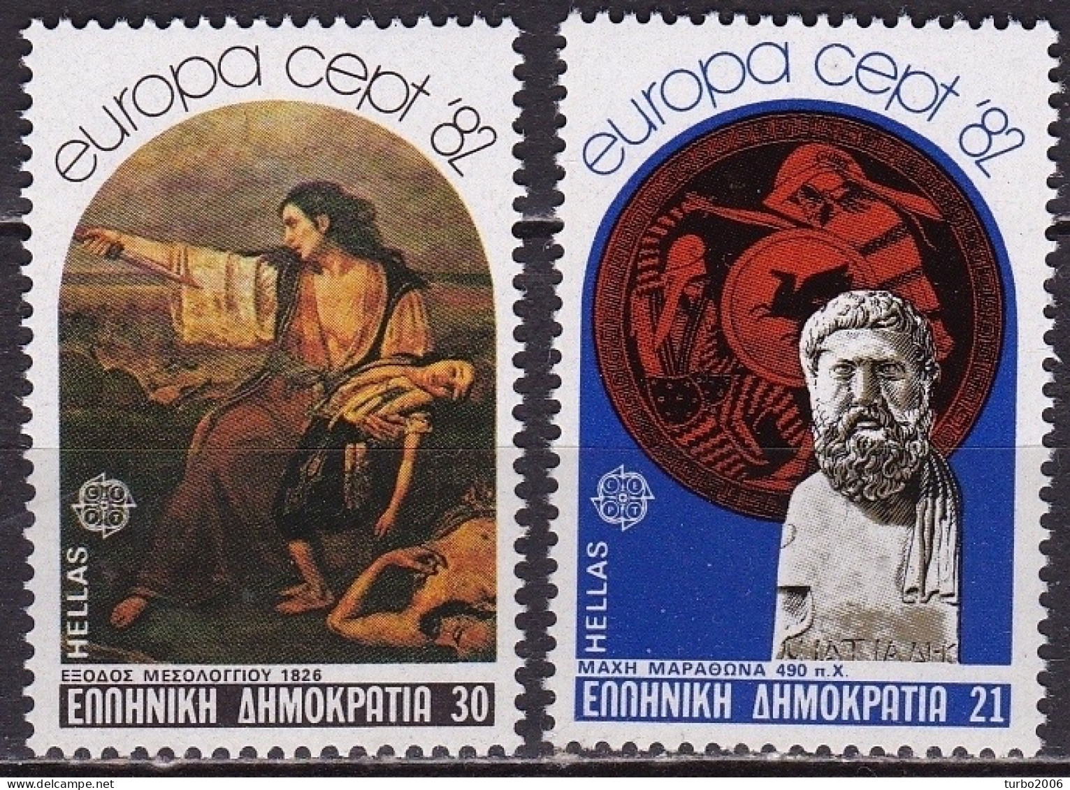 GREECE 1982 Europe / CEPT Complete MNH Set Vl. 1546 / 1547 - Ungebraucht