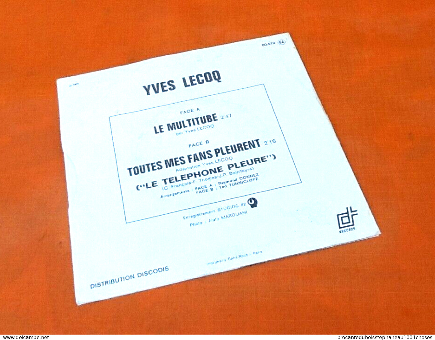 Vinyle 45 Tours Yves Lecoq Le Multitude (1974) - Altri - Francese