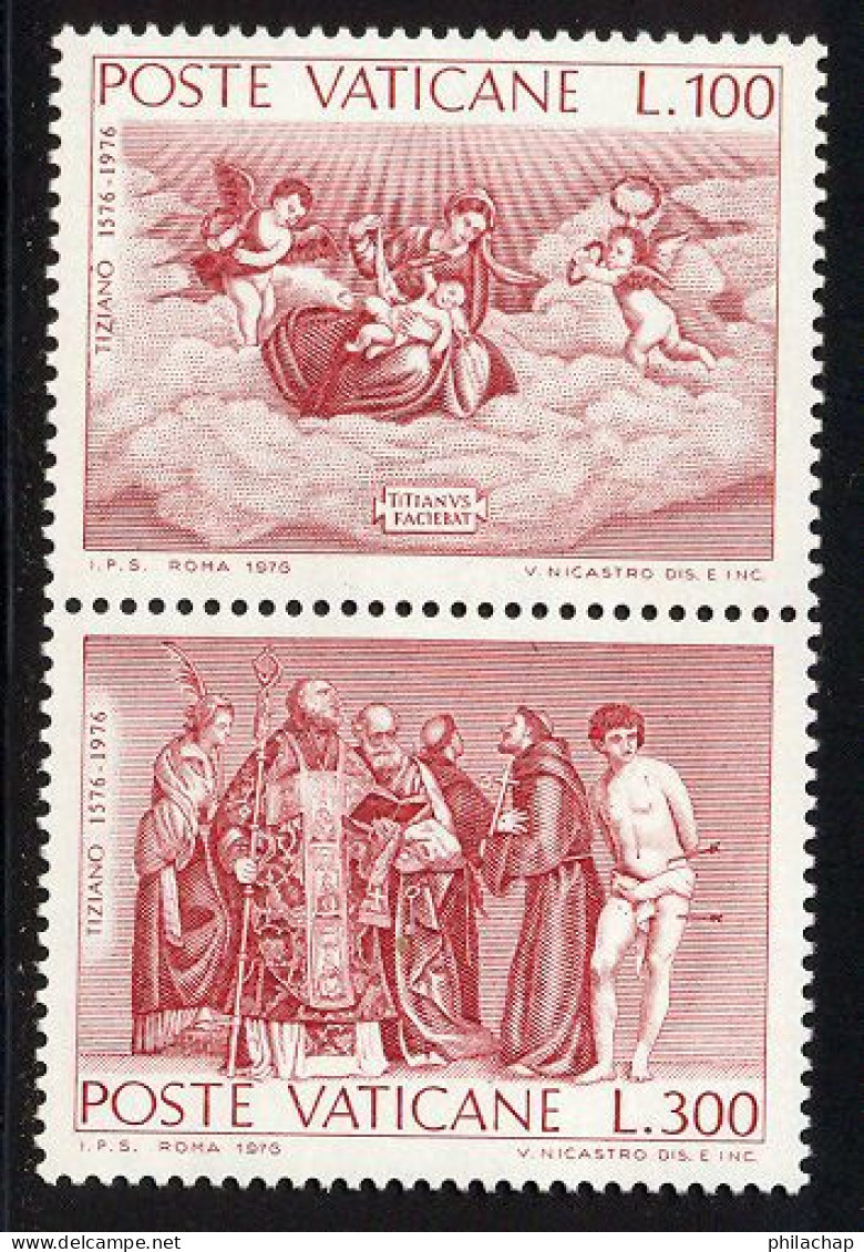 Vatican 1976 Yvert 611 / 612 ** TB - Neufs