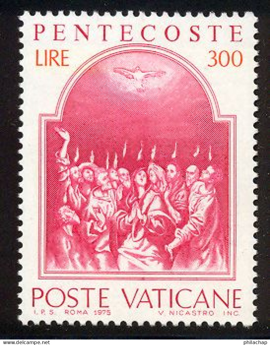 Vatican 1975 Yvert 593 ** TB Coin De Feuille - Neufs