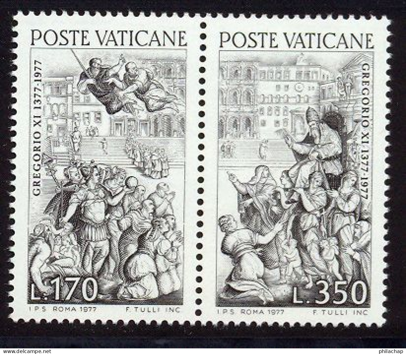 Vatican 1977 Yvert 634 / 635 ** TB Bord De Feuille - Ongebruikt