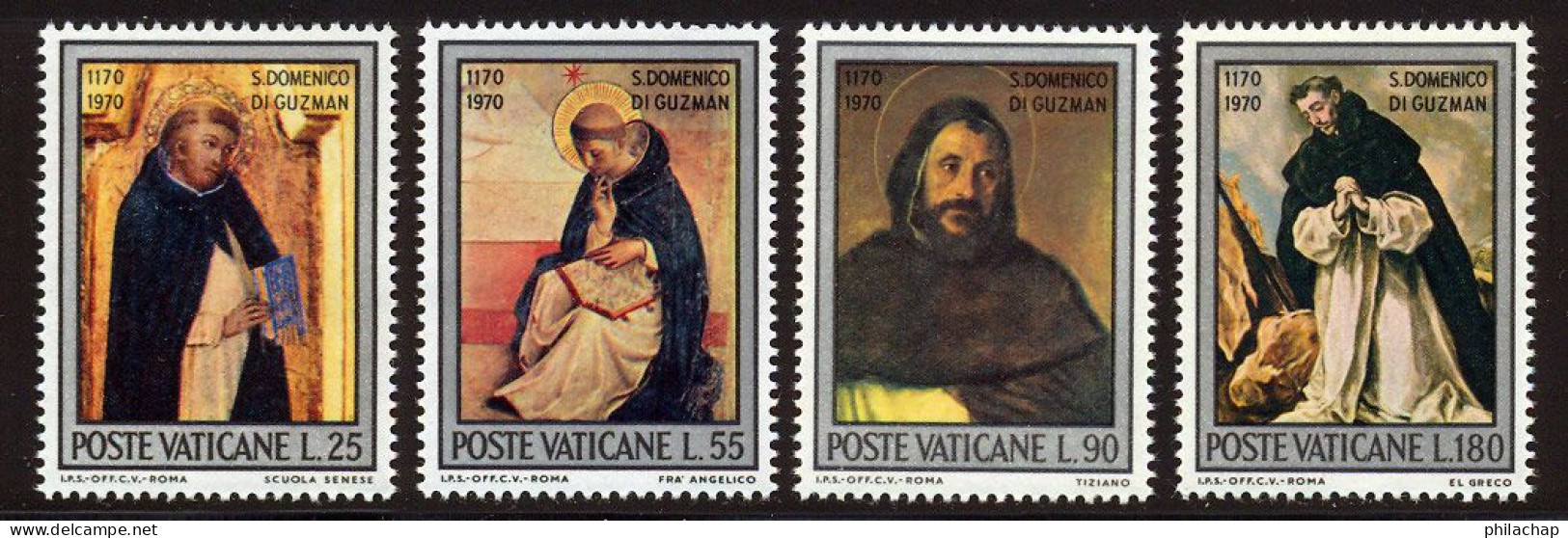 Vatican 1971 Yvert 527 / 530 ** TB Bord De Feuille - Ongebruikt