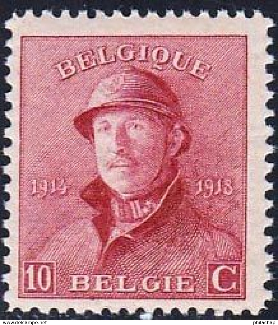 Belgique 1919 Yvert 168 ** TB - 1919-1920 Behelmter König