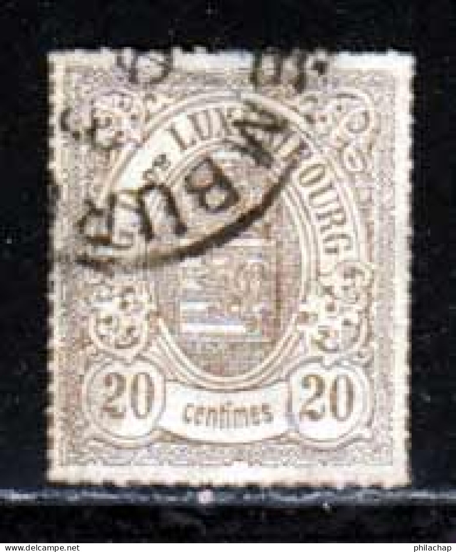 Luxembourg 1865 Yvert 19 (o) B Oblitere(s) - 1859-1880 Wappen & Heraldik