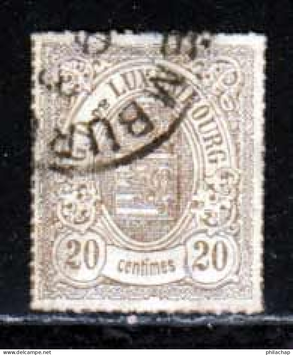 Luxembourg 1865 Yvert 19 (o) B Oblitere(s) - 1859-1880 Armarios