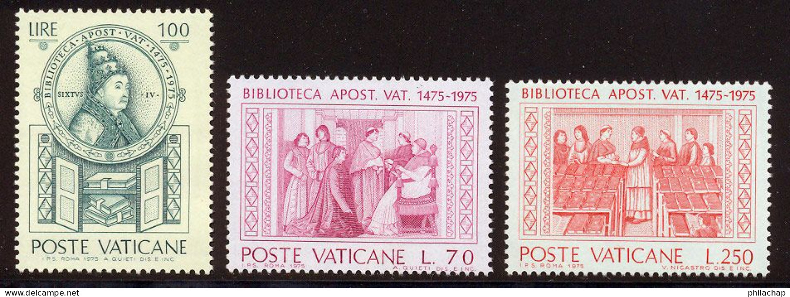 Vatican 1975 Yvert 603 / 605 ** TB - Nuevos