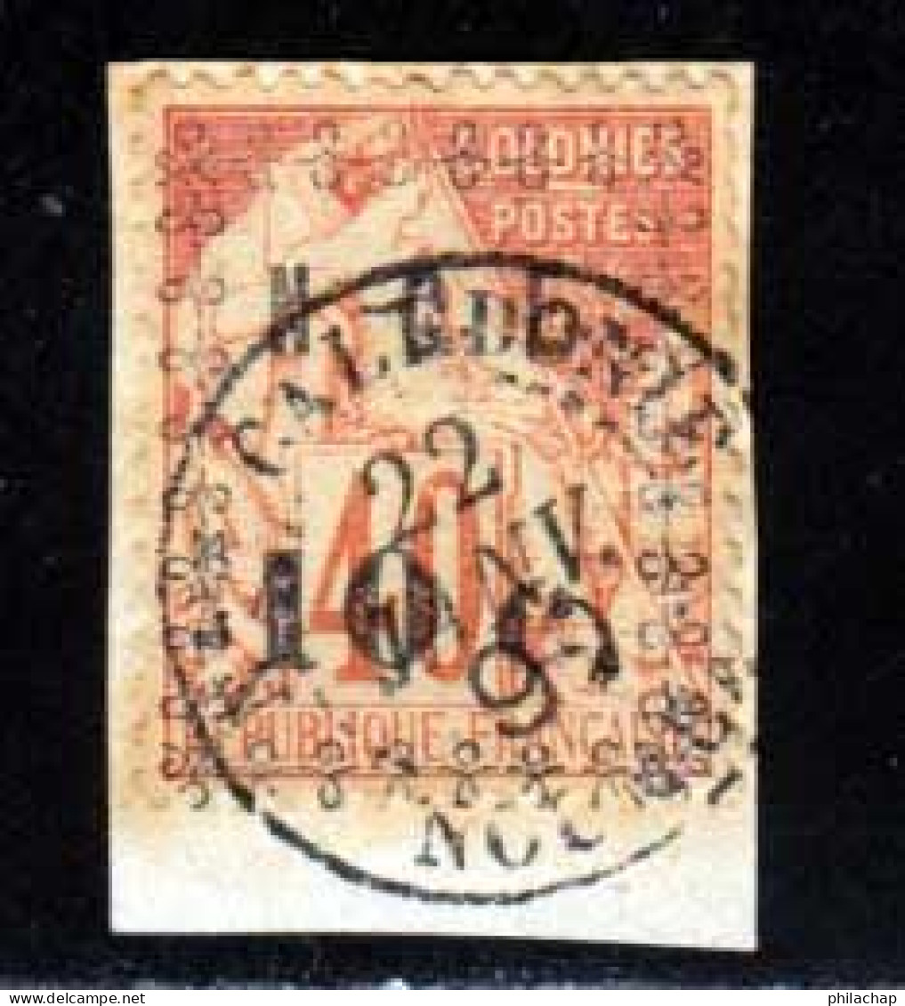 Nouvelle-Caledonie 1891 Yvert 13 (o) B Oblitere(s) - Usados