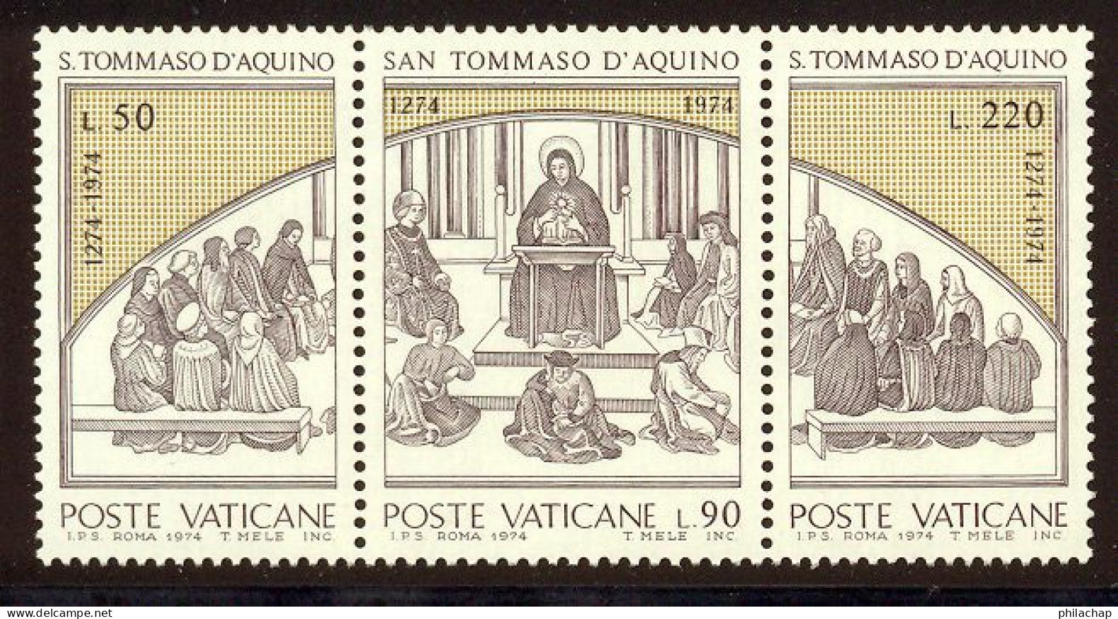 Vatican 1974 Yvert 576 / 578 ** TB Coin De Feuille - Nuovi