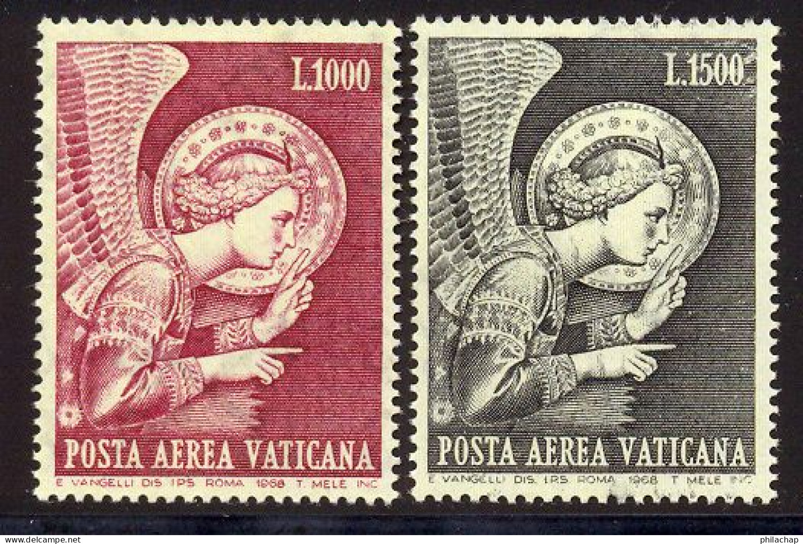 Vatican PA 1968 Yvert 53 / 54 ** TB - Poste Aérienne