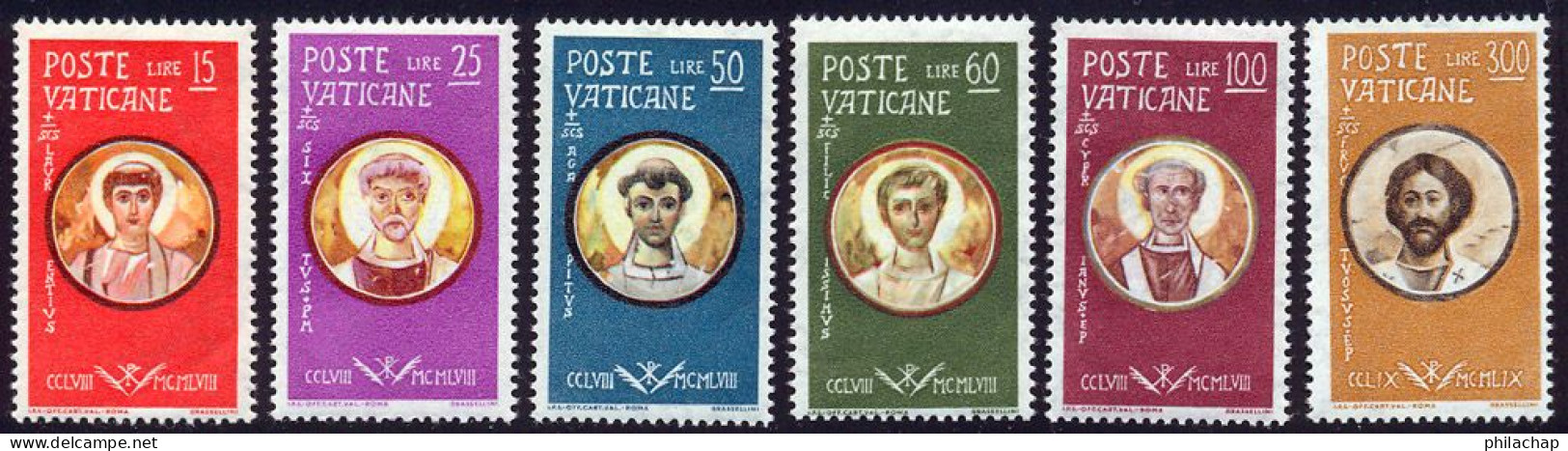 Vatican 1959 Yvert 274 / 279 ** TB Bord De Feuille - Ungebraucht