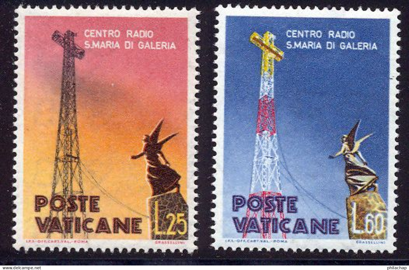Vatican 1959 Yvert 280 / 281 ** TB Bord De Feuille - Unused Stamps