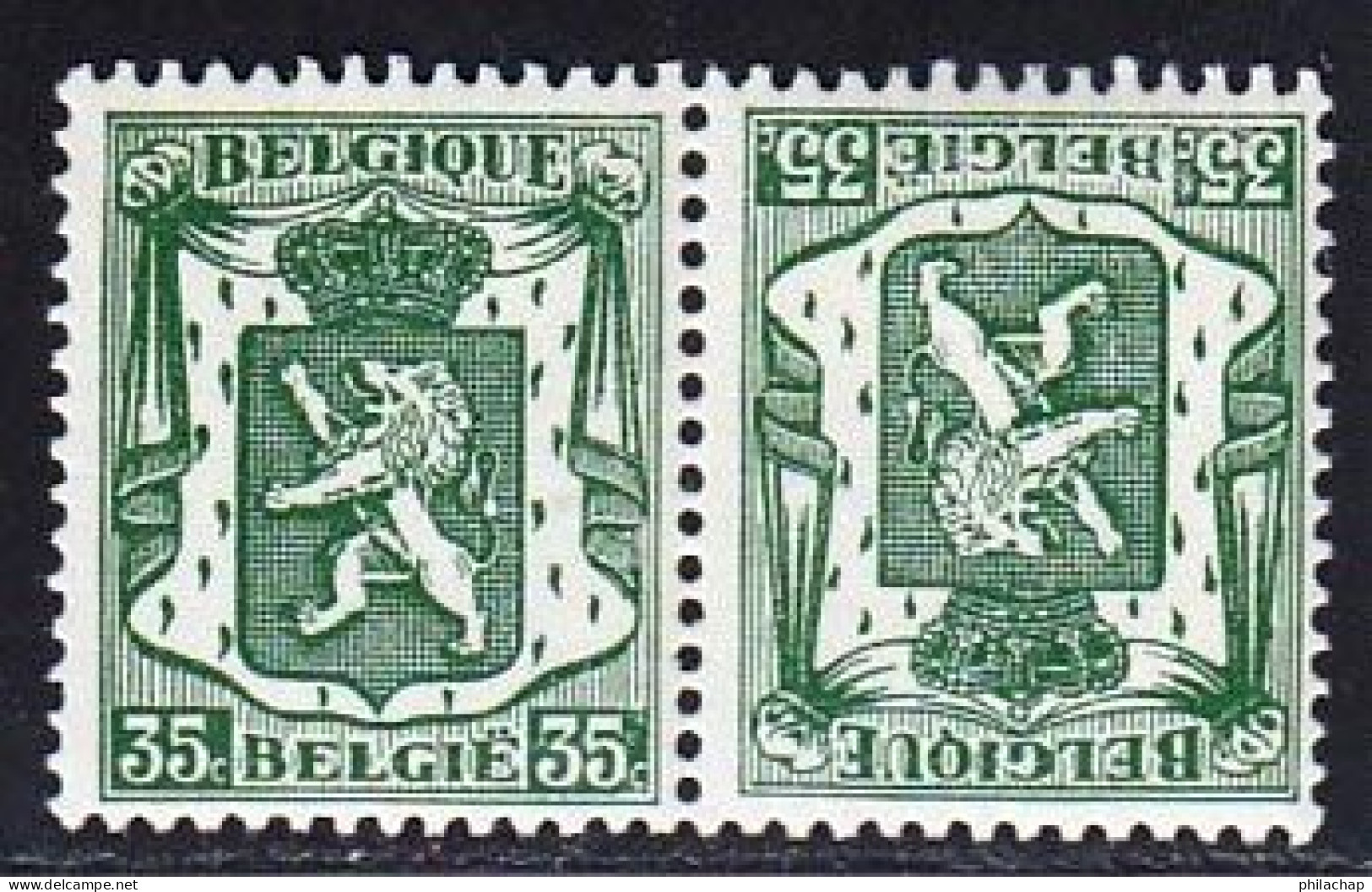 Belgique 1936 Yvert 425a ** TB - 1929-1937 Heraldic Lion