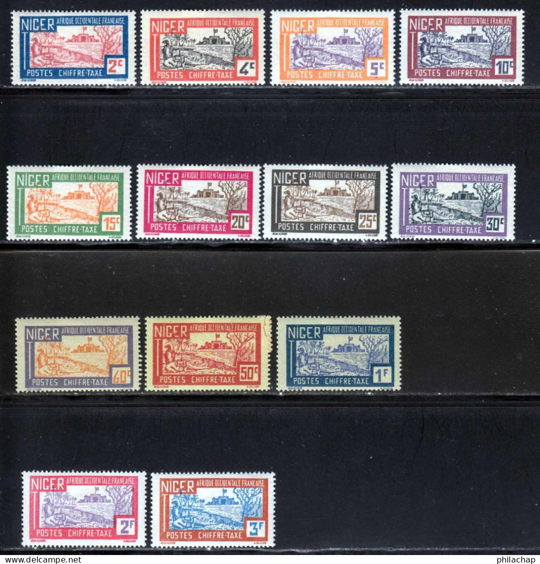 Niger Taxe 1927 Yvert 9 / 21 * TB Charniere(s) - Ungebraucht