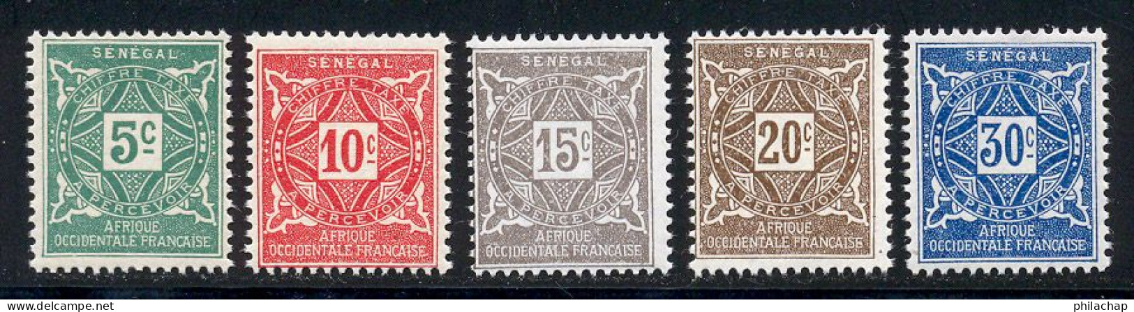 Senegal Taxe 1915 Yvert 12 / 16 ** TB - Timbres-taxe