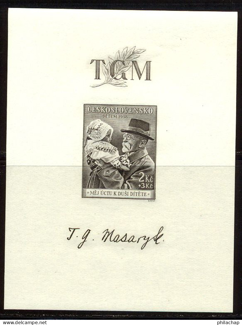 Tchecoslovaquie BF 1938 Yvert 5 ** TB - Blocks & Sheetlets