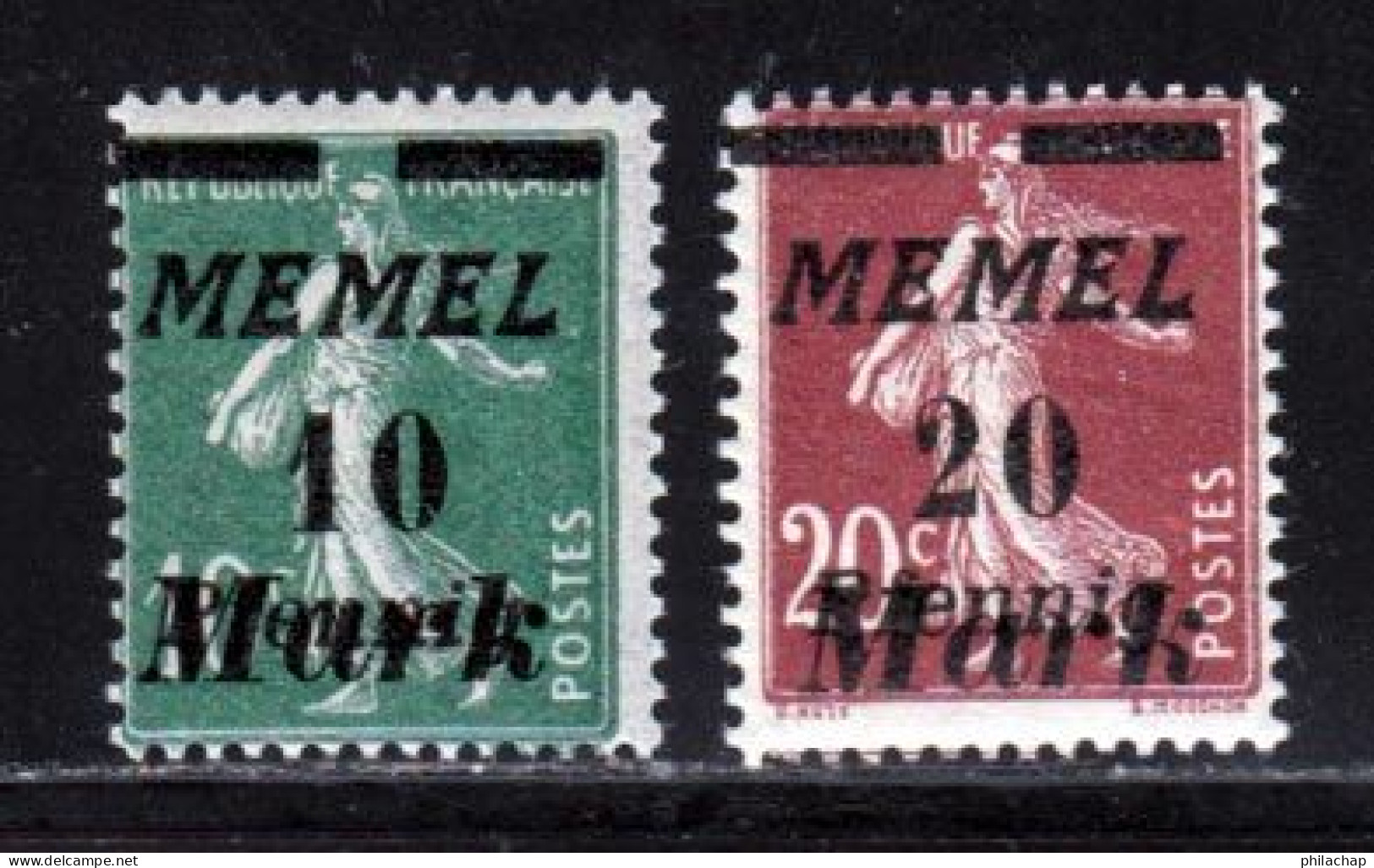 Memel 1922 Yvert 79 / 80 ** TB - Nuevos