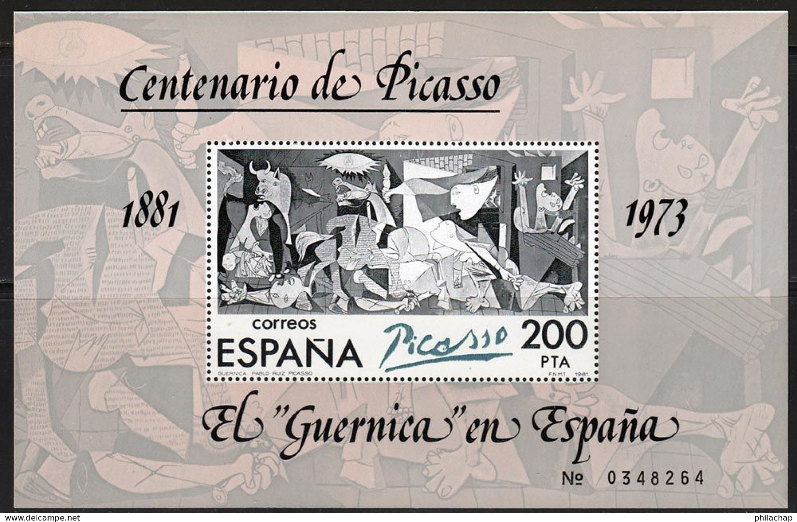 Espagne BF 1981 Yvert 29 ** TB Type 1 - Blocs & Feuillets