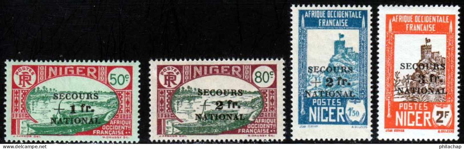 Niger 1941 Yvert 89 / 92 ** TB - Ungebraucht