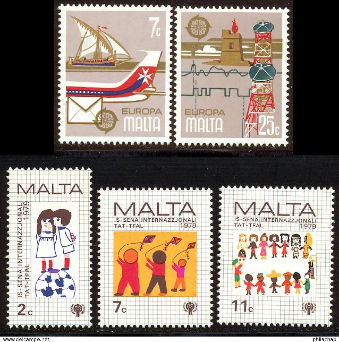 Malte 1979 Yvert 583 / 587 ** TB - Malte