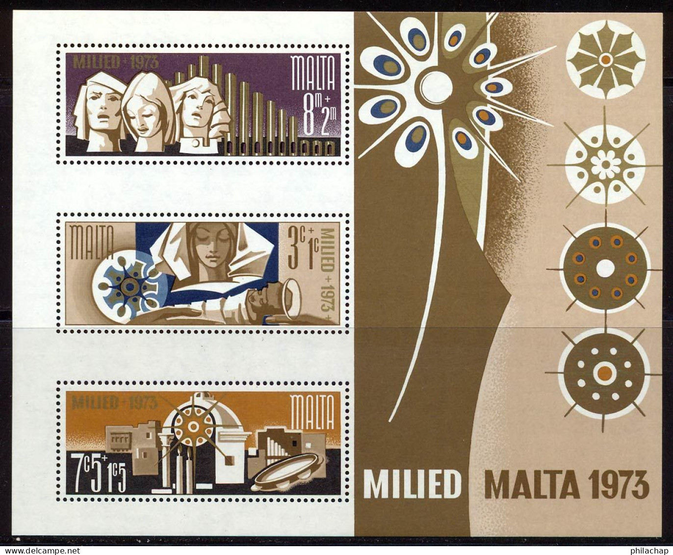 Malte BF 1973 Yvert 3 ** TB - Malta