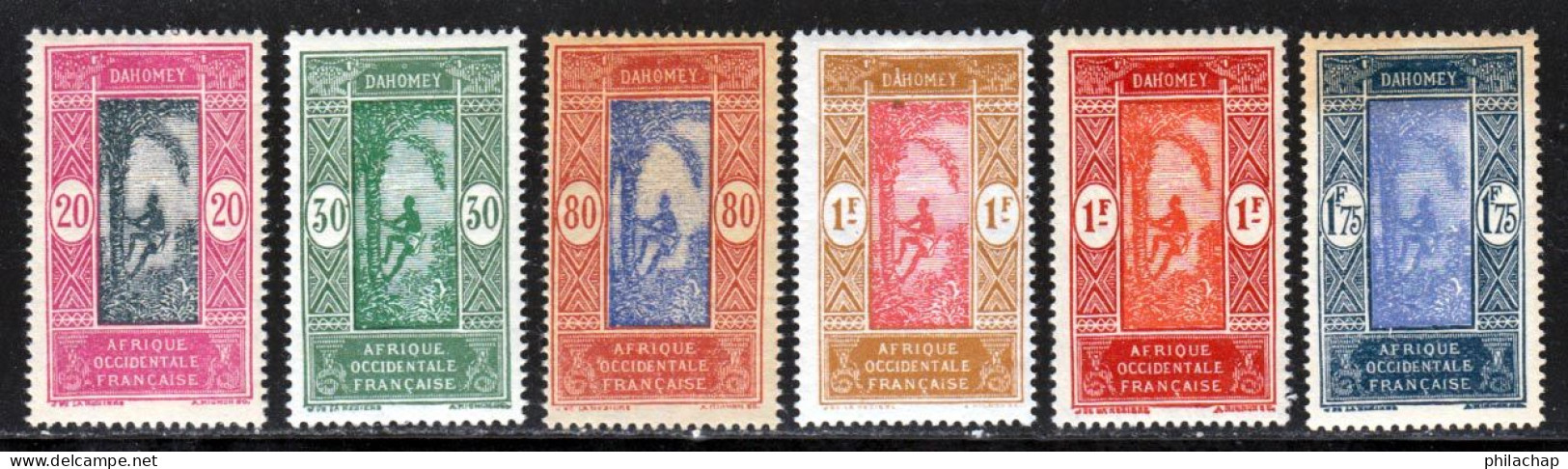 Dahomey 1927 Yvert 85 - 86 - 89 - 91 - 92 - 96  * TB Charniere(s) - Nuevos