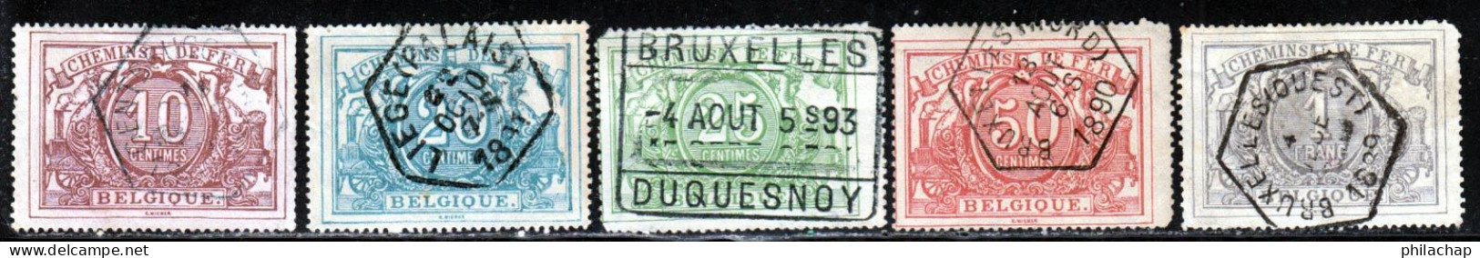 Belgique Colis Postaux 1882 Yvert 7 / 13 (o) B Oblitere(s) - Usati